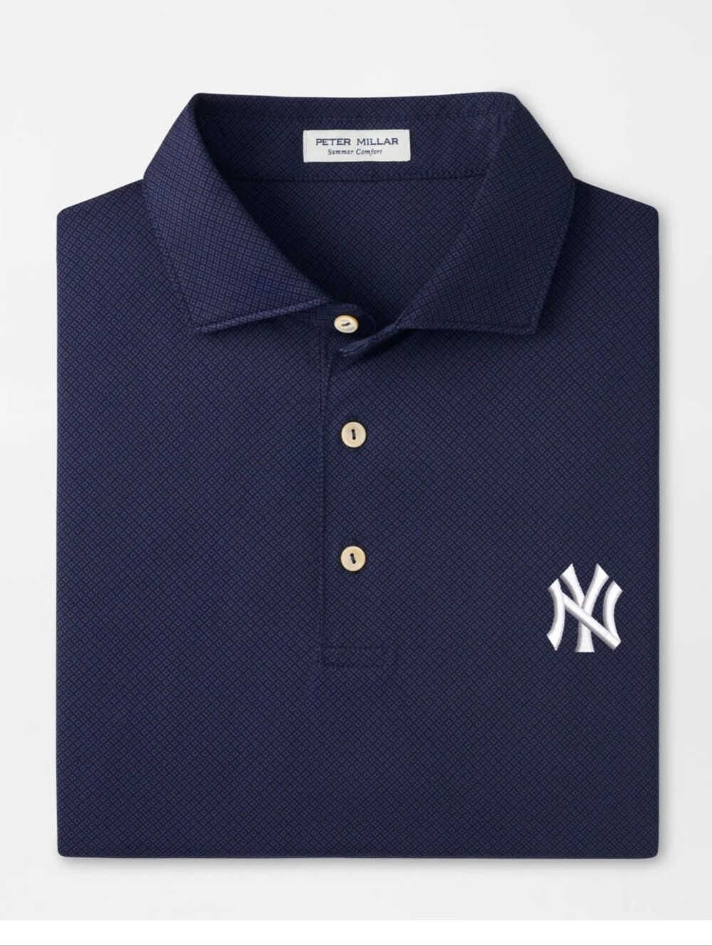 Peter Millar New York Yankees Hugo Performance Jersey Polo ~ Navy Men's: L *NWT